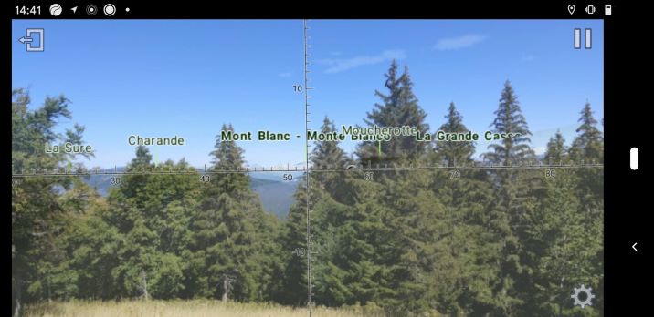 Europe 3D écran détection de sommets